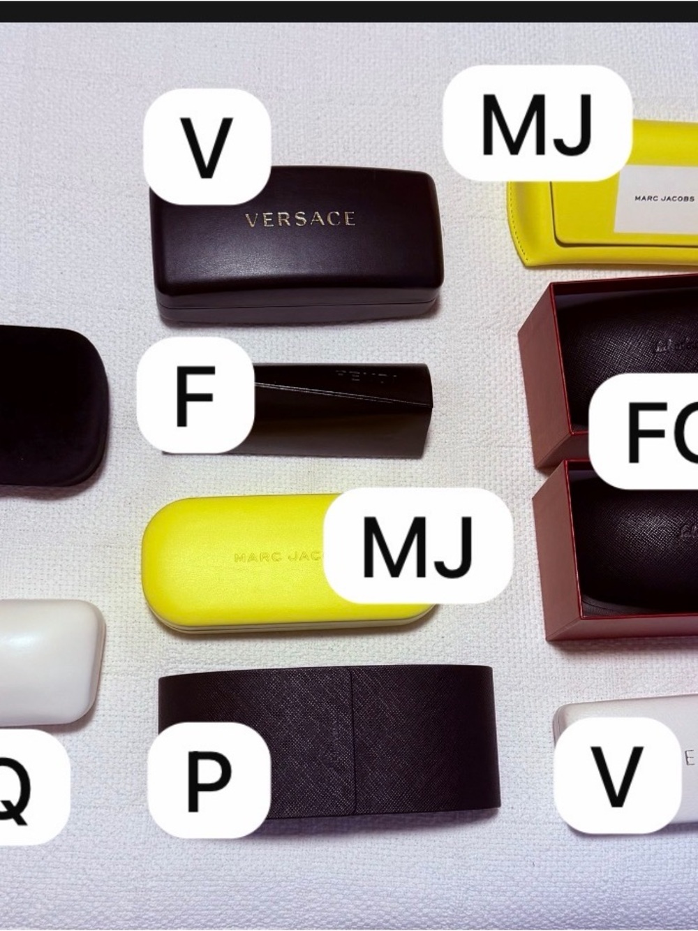 Marc Jacobs Bright Yellow Hard Sunglasses Case